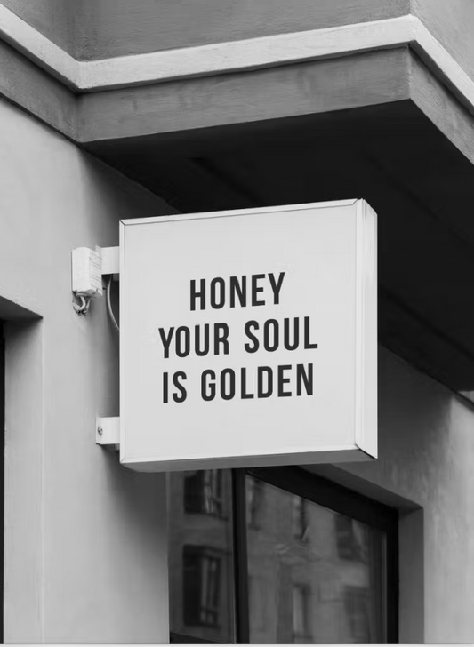 Golden Soul Sign Canvas Print